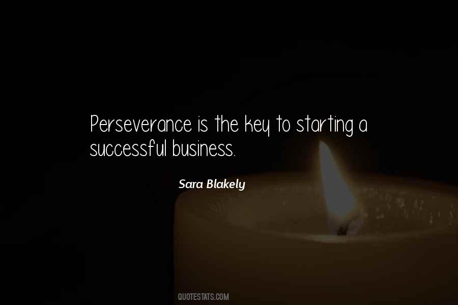 Perseverance Is The Key Quotes #1068385