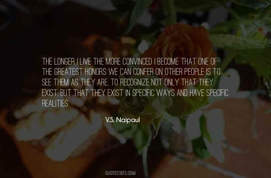 Ways People Live Quotes #1569536