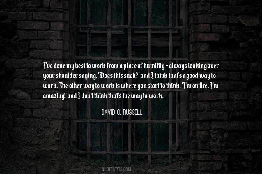 O Russell Quotes #215815