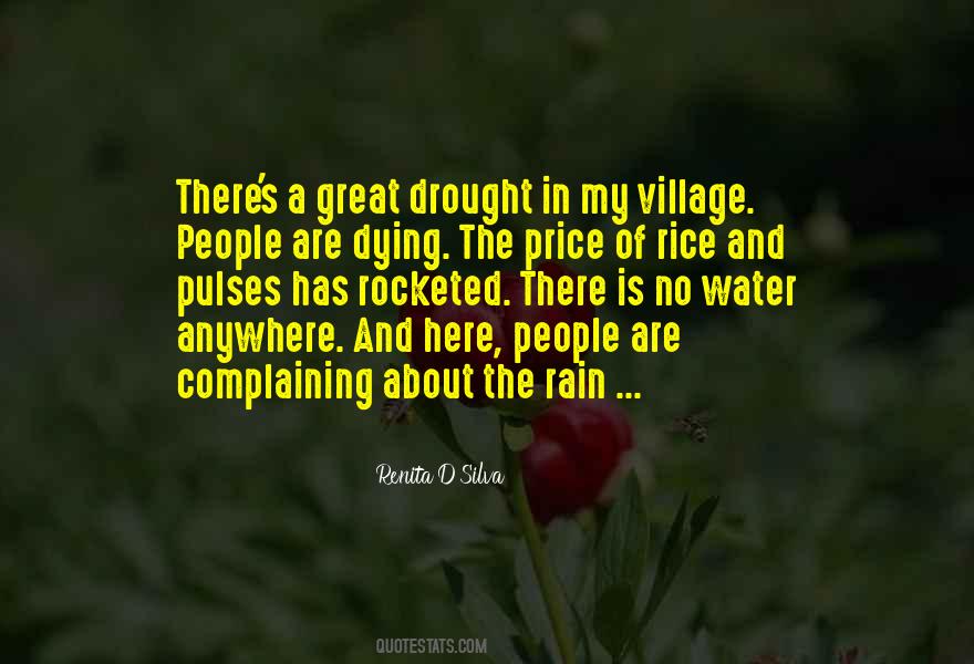 Rain Water Quotes #1188529