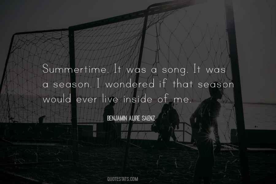 Season Of Summer Quotes #1753063