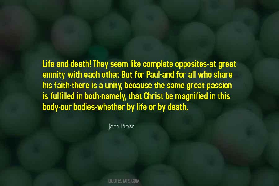 Death And Faith Quotes #766048