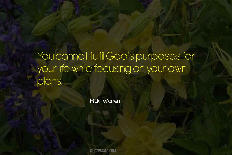 God S Purposes Quotes #1083400