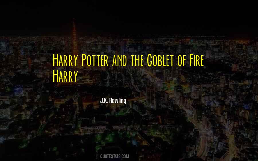 Goblet Of Fire Quotes #606913