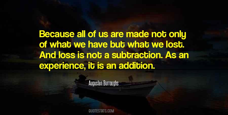 Subtraction And Addition Quotes #545299