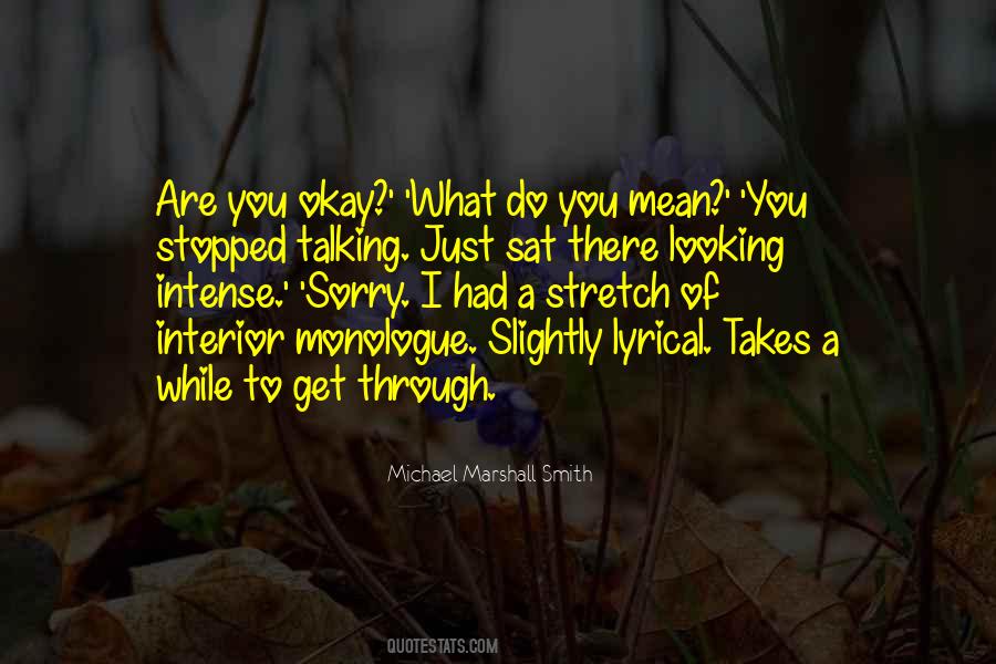 Are You Okay Quotes #108925