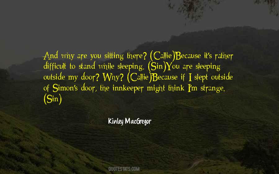 Are You Sleeping Quotes #1057433