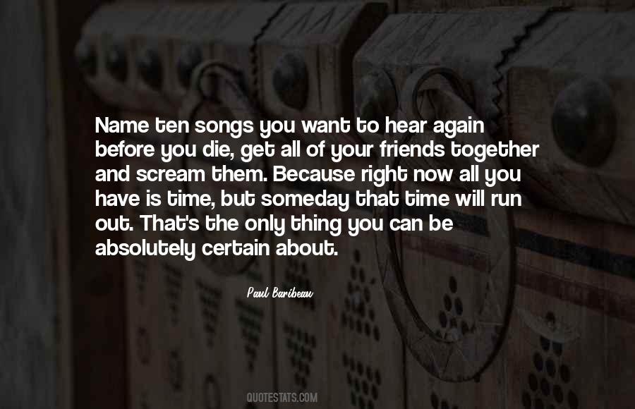 Time Running Quotes #14969