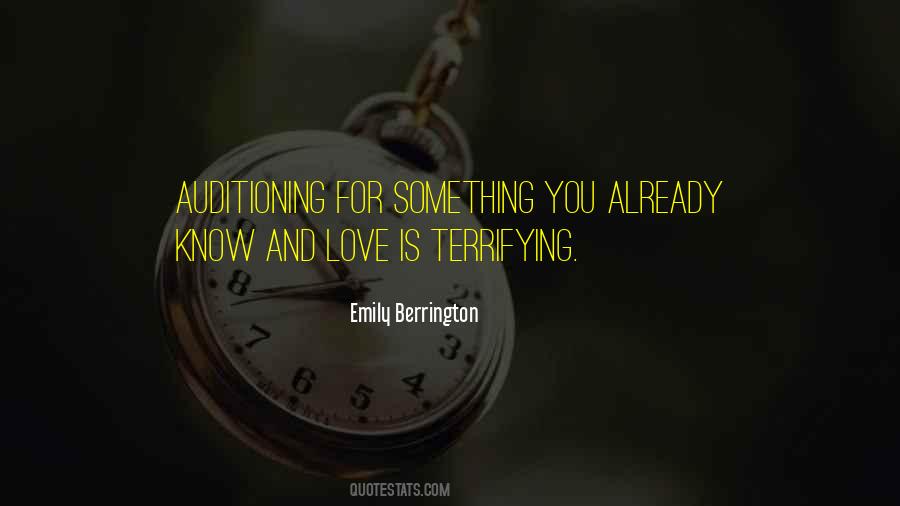 Love Is Terrifying Quotes #1397358