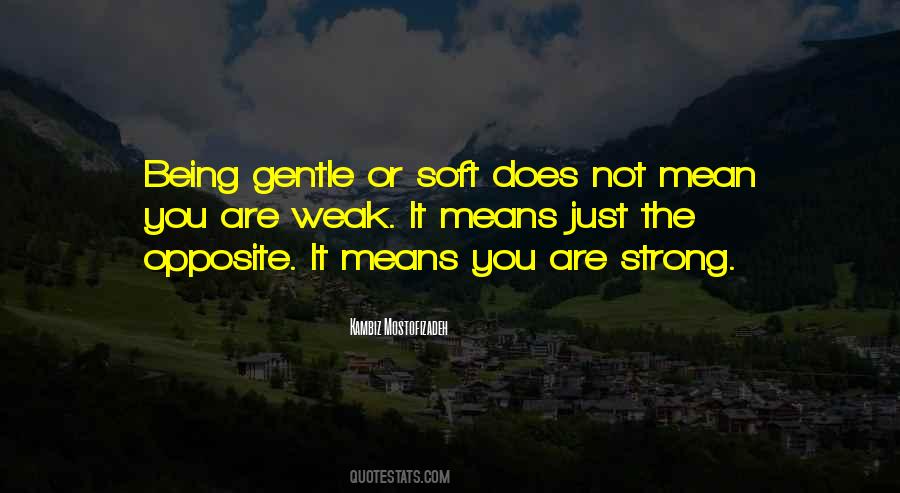 Strong But Gentle Quotes #1003087