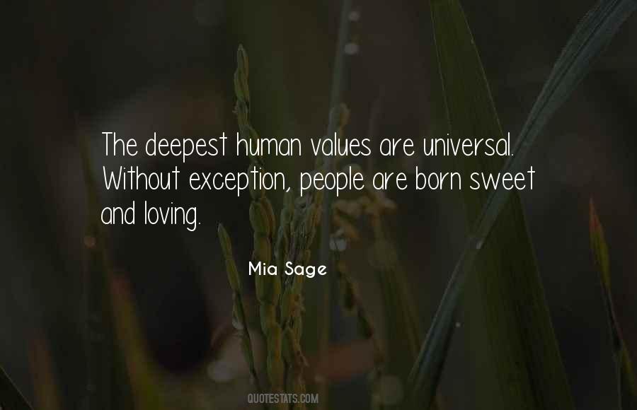 Universal Values Quotes #650196