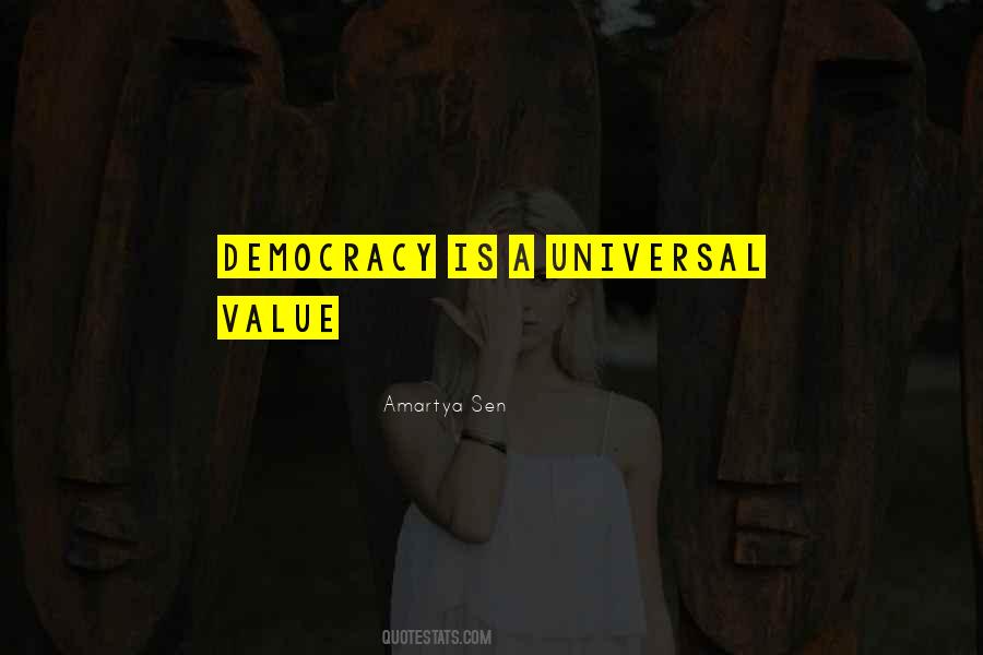 Universal Values Quotes #722181