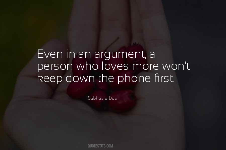 Argument Love Quotes #290265