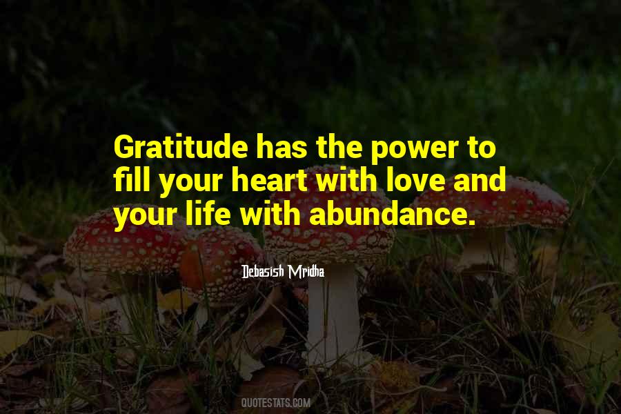 Fill Your Heart With Gratitude Quotes #1429561