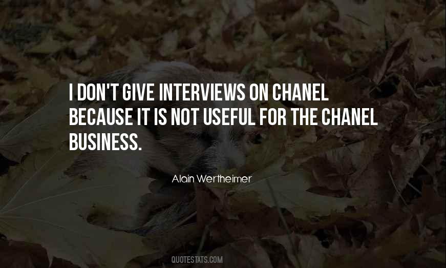 Wertheimer Chanel Quotes #678500
