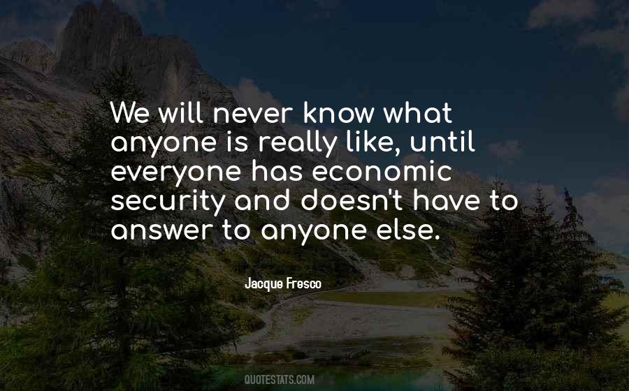 Economic Security Quotes #1305565