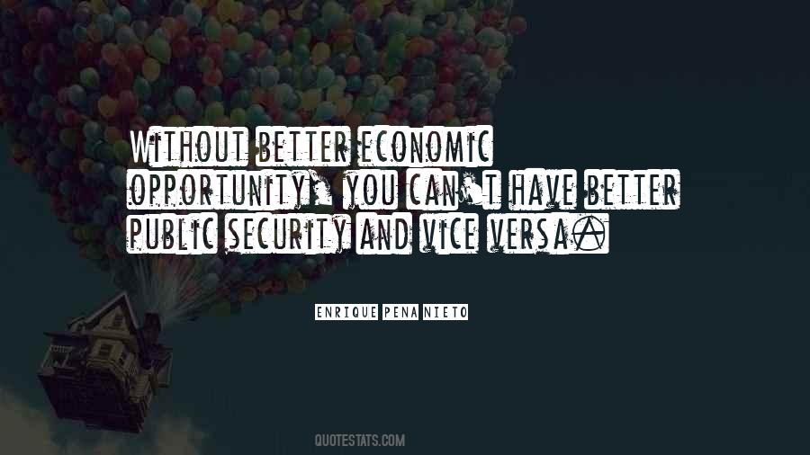 Economic Security Quotes #26499