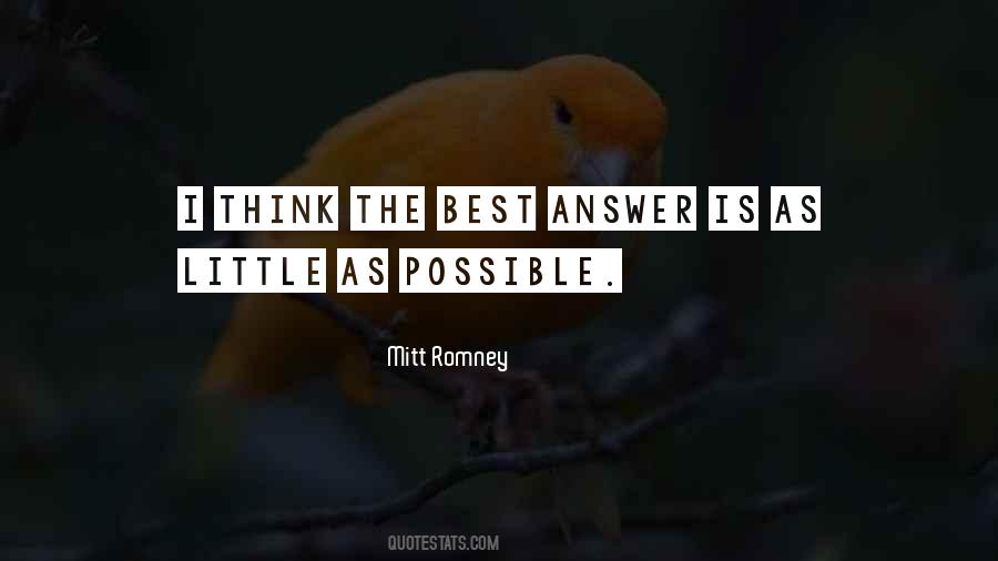 Think The Best Quotes #1488622