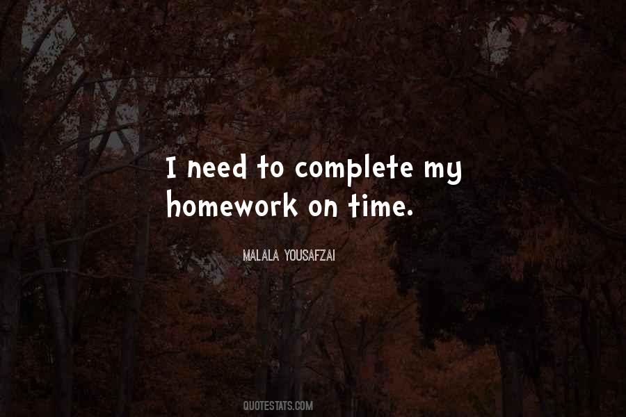 Quotes About More Homework #178344