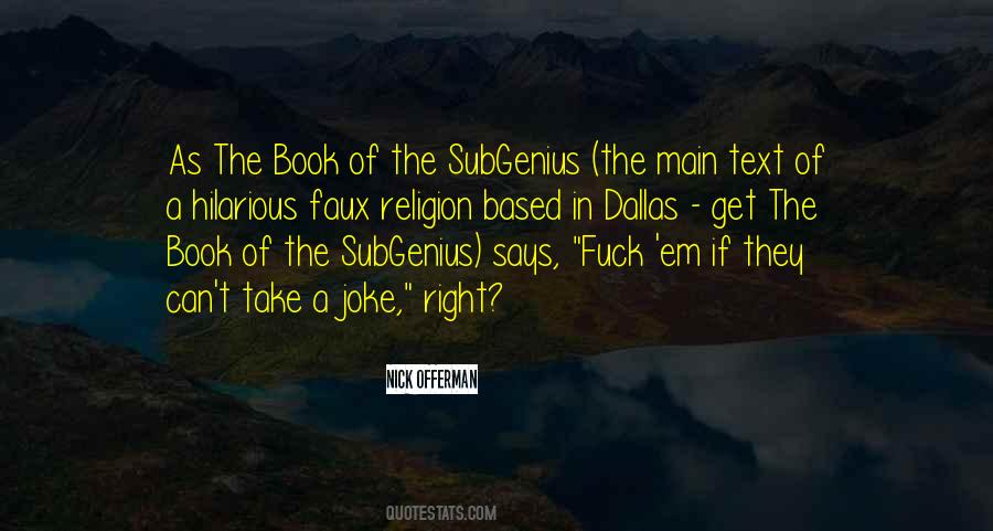 Book Of The Subgenius Quotes #600420