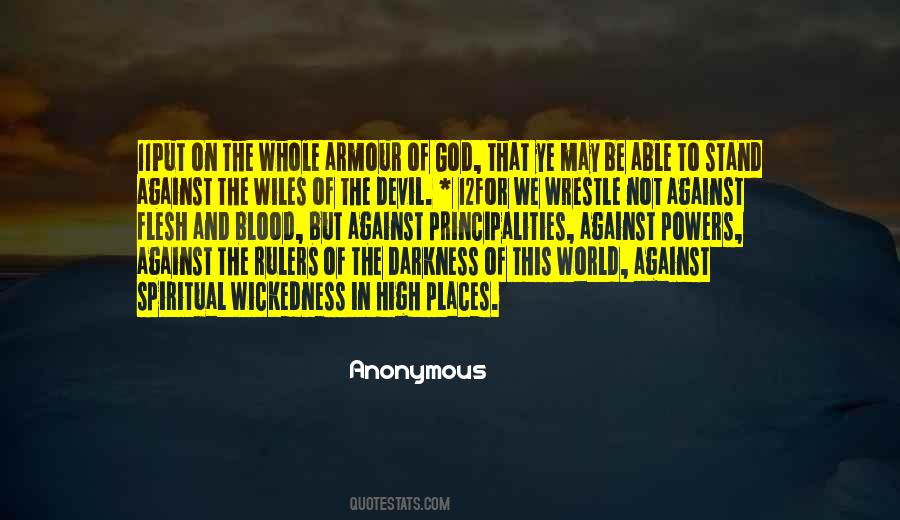 Armour Of God Quotes #865767