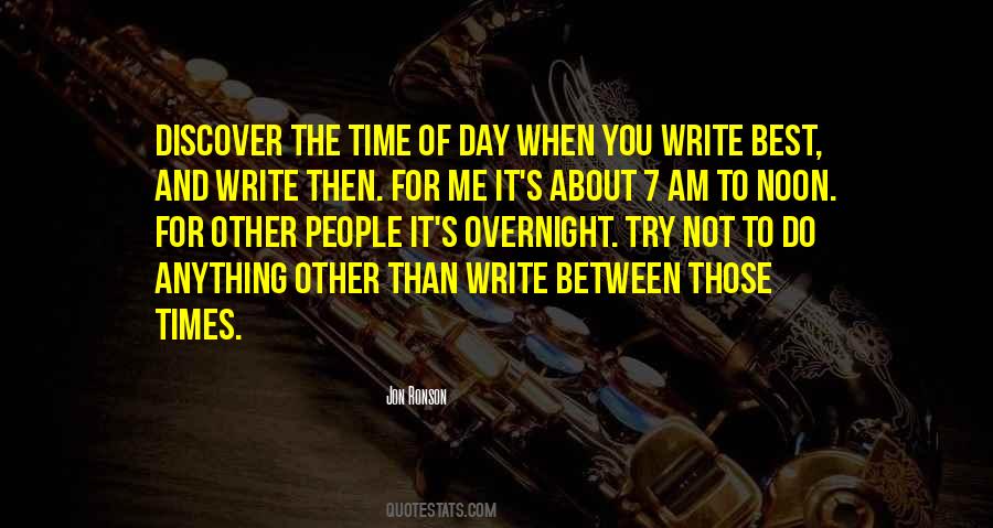 Time Of Day Quotes #745751