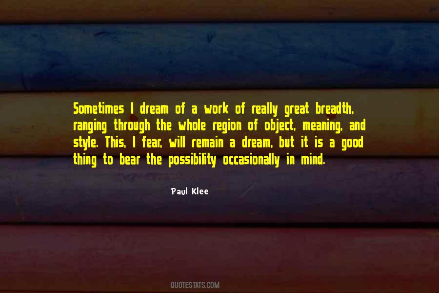 Meaning Of Dream Quotes #678087