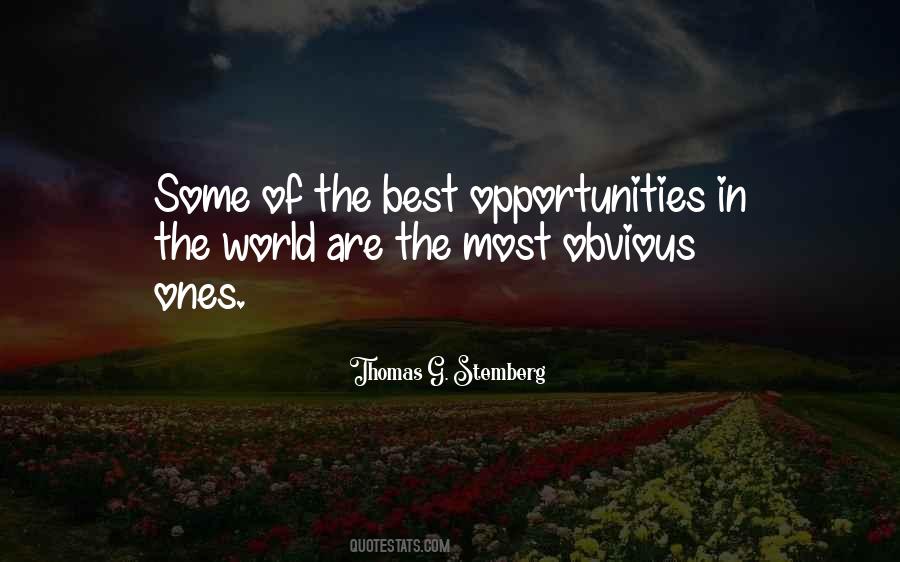 Opportunities In Quotes #1081814