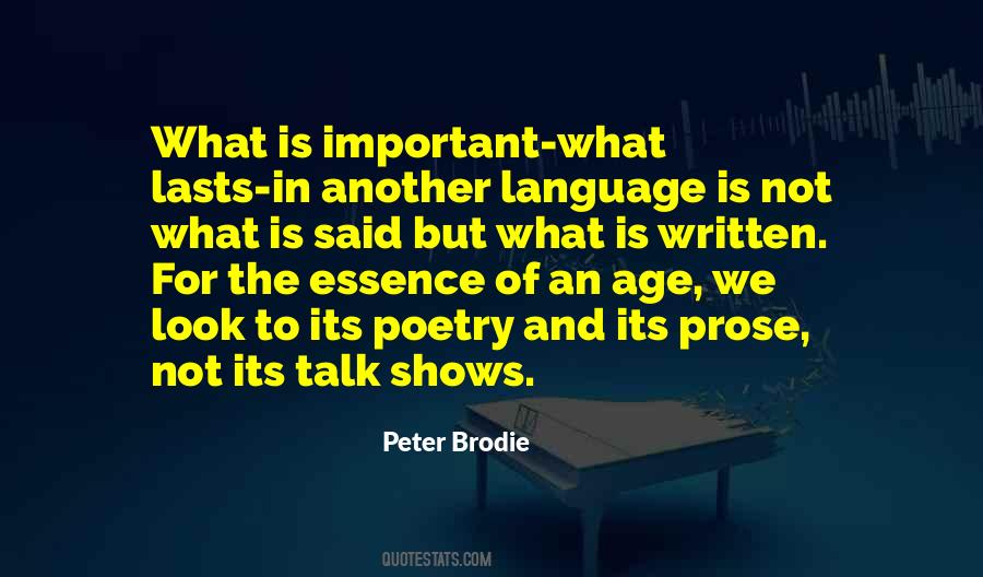 Quotes About The Written Language #1348965