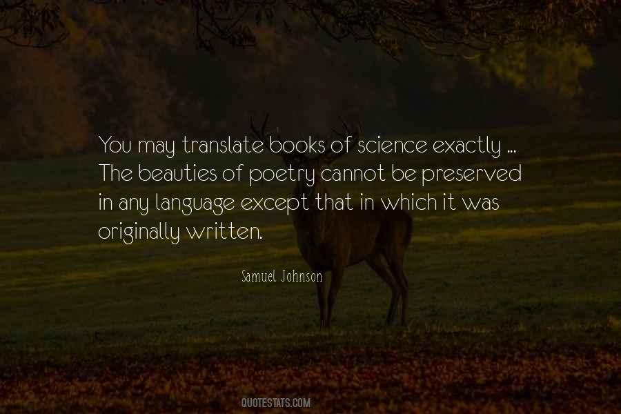 Quotes About The Written Language #356696