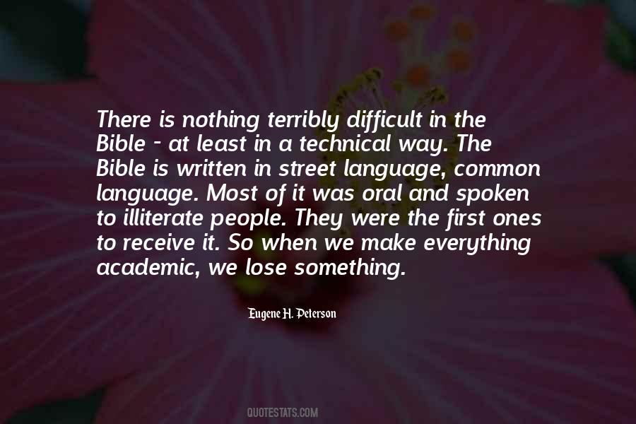 Quotes About The Written Language #68378