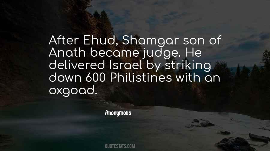 Shamgar Son Quotes #838998