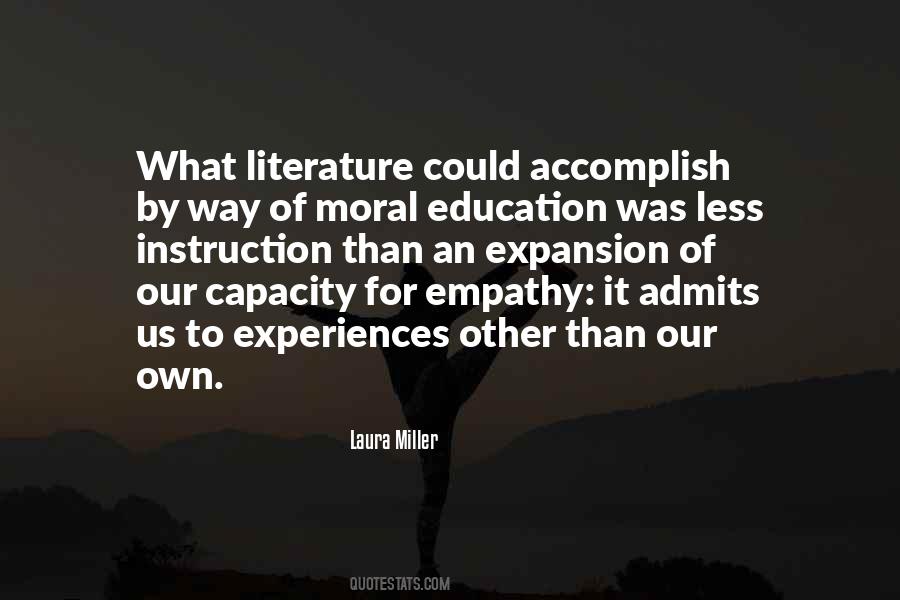 Quotes About Moral Education #1628116