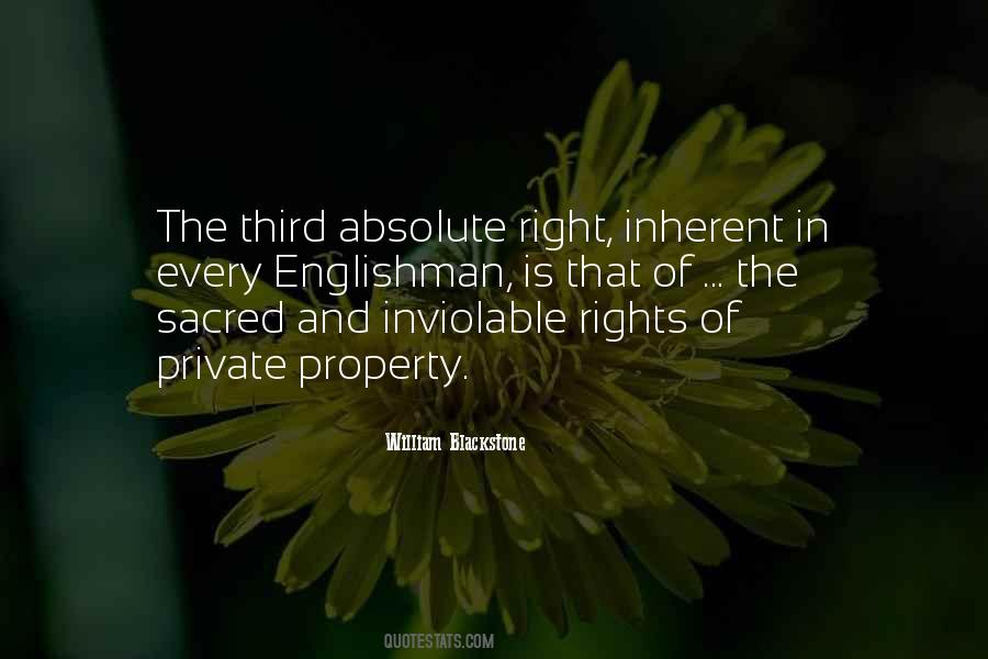 Rights Of Property Quotes #1145139