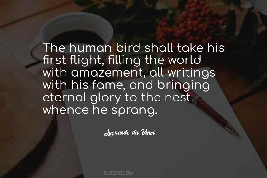 Flight Leonardo Da Vinci Quotes #693318