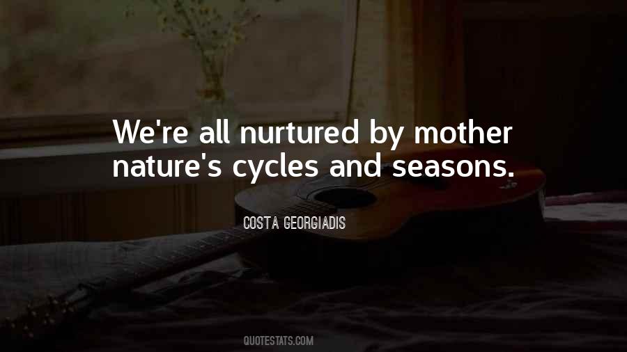 Nurtured By Mother Quotes #1201414