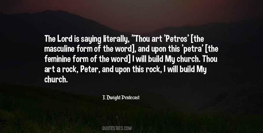 Upon This Rock Quotes #298409