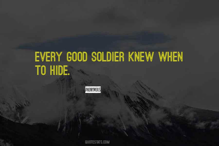 Good Soldier Quotes #703770