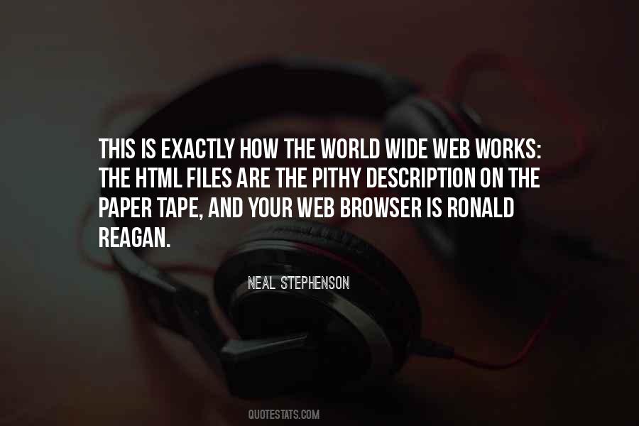 Quotes About The World Wide Web #917685