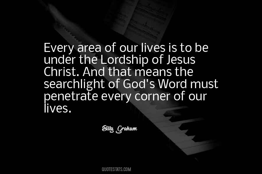Lordship Of Jesus Quotes #840897