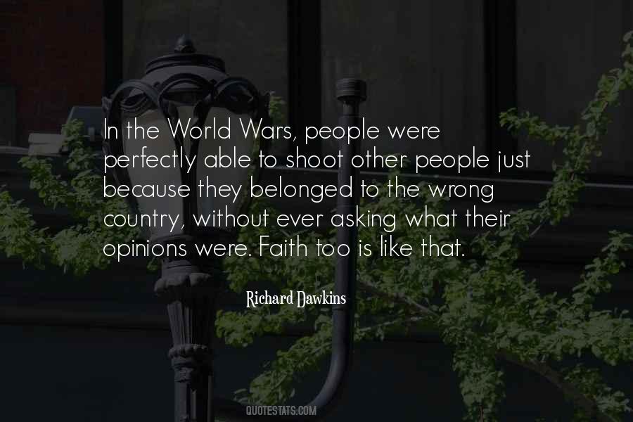 Quotes About The World Wars #1071022