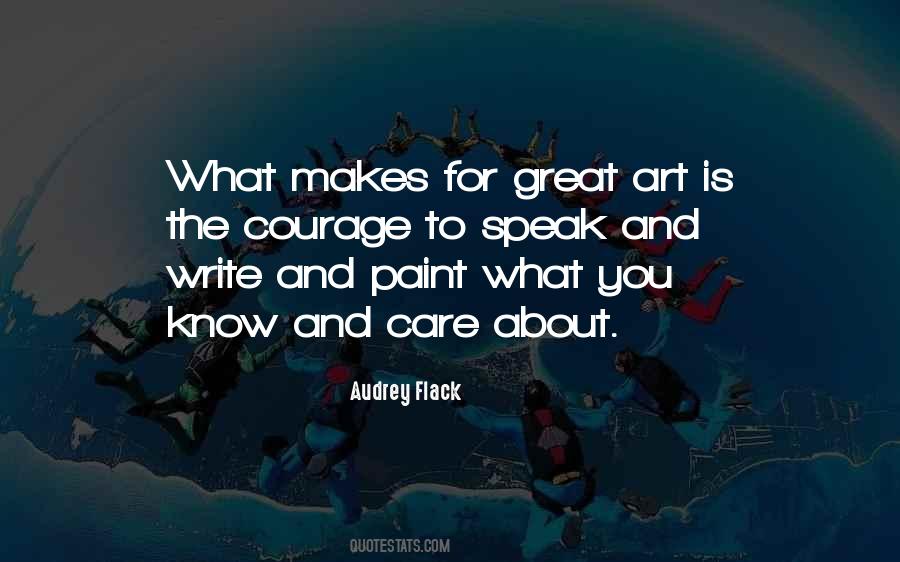 Art Speak Quotes #1070850