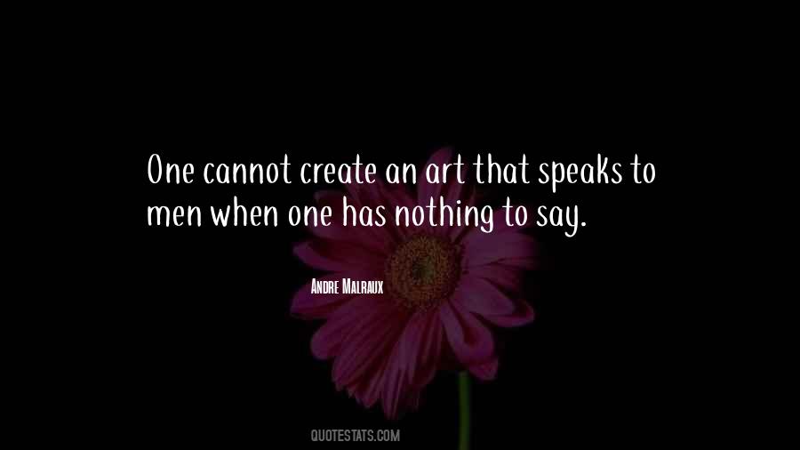 Art Speaks For Itself Quotes #173719