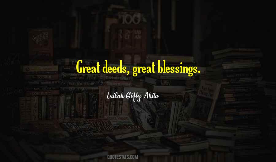 Great Deeds Quotes #1100854