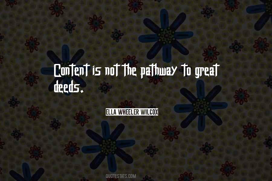 Great Deeds Quotes #1873005