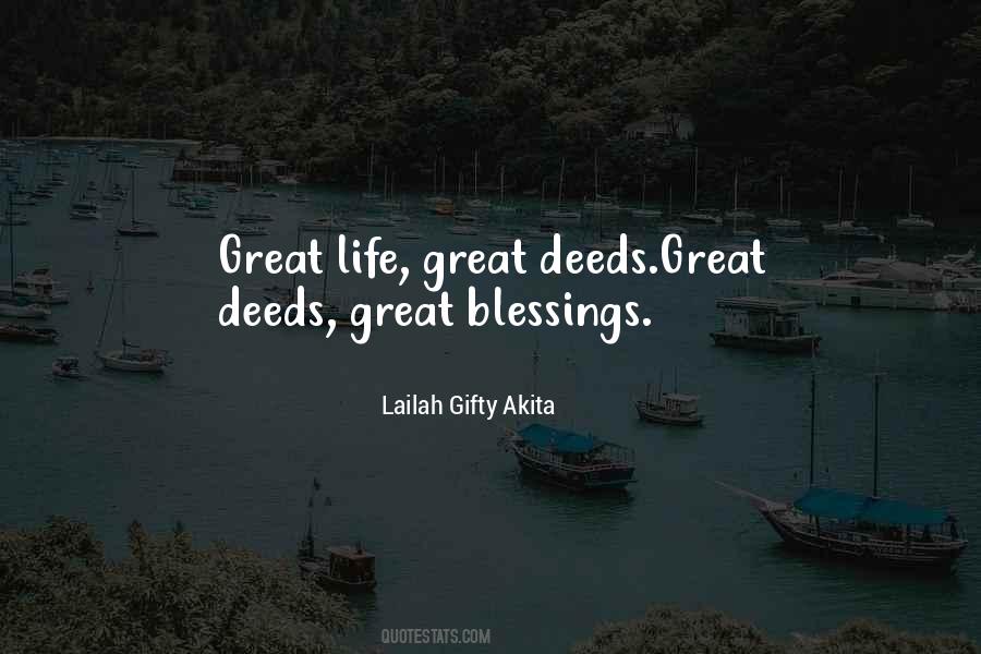 Great Deeds Quotes #655425