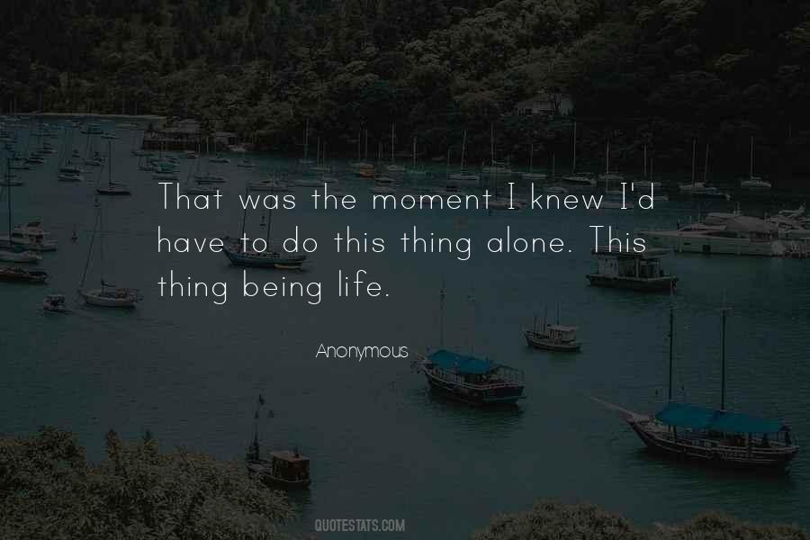 Do Alone Quotes #61257