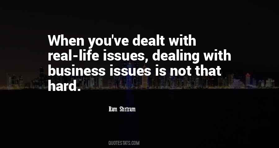 Dealing With Issues Quotes #665603