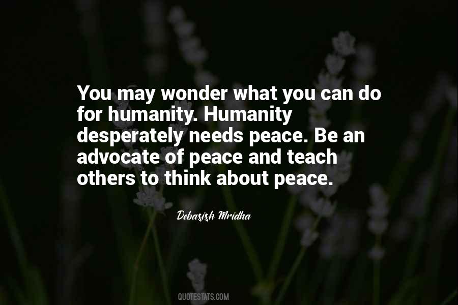 Teach Others About Peace Quotes #459977