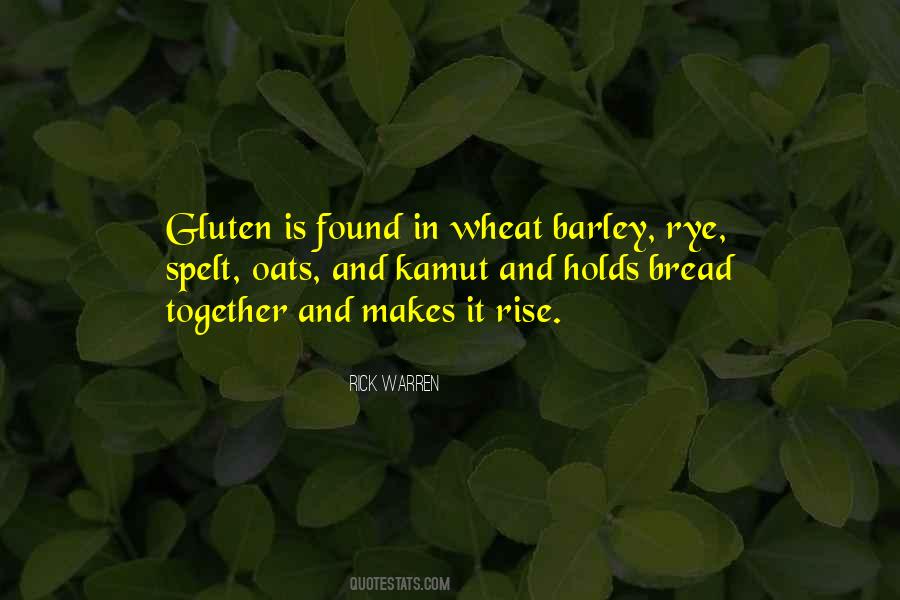 Wheat Bread Quotes #1256381